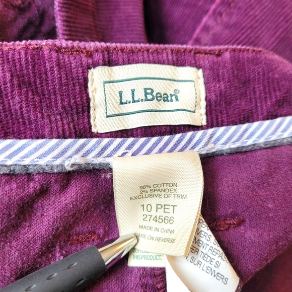 LL Bean Plum Purple Corduroy 💜 Skirt - Picture 2 of 8